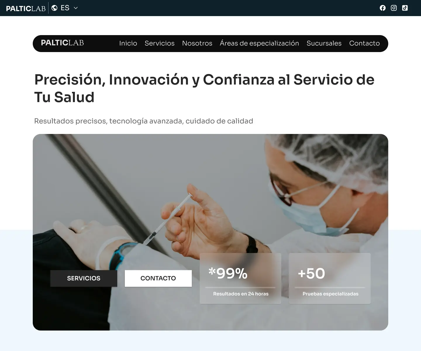 Pagina web de Laboratorio